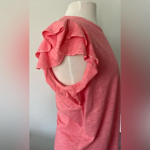 VERONICA BEARD AKEELA PEONY TEE SHIRT SIZE LARGE